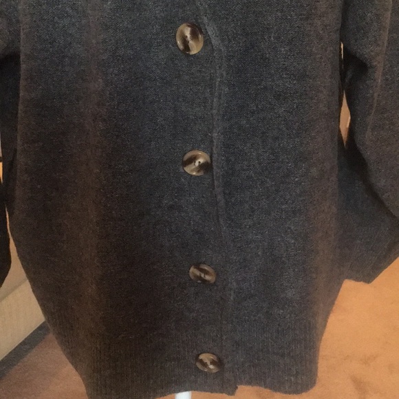 The Ultimate Grandpa Button Cardigan Charcoal - Picture 9 of 12